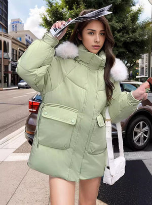 Loose Slim and Thick Short Cotton-padded Jacket