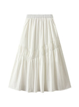 High Waist Irregular Pleated Skirt