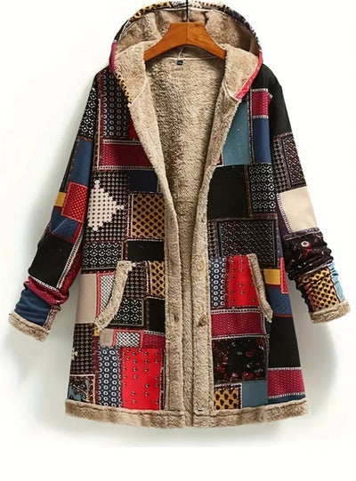 Cotton Double-sided Loose Retro Plaid Top Coat
