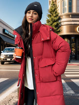 Loose Long Over-the-knee Cotton-padded Jacket Coat