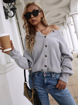 Wear on Both Sides Loose Solid Color Sweater