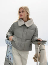 Thick Warm Solid Color Loose Cotton-padded Coat