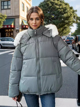 Short Loose Hooded Padded Warm Cotton-padded Jacket