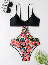 Printed Conservative One-piece Swimsuit