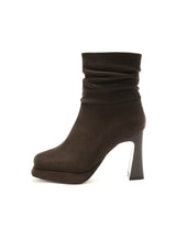 Square Toe and Thick Heel Booties