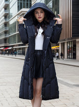 Winter Loose Hooded Long Cotton-padded Coat