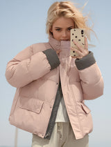 Women Short Cotton-padded Jacket Coat