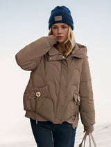 Short Loose Slim Hooded Cotton-padded Jacket