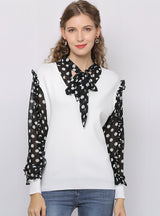 Floral Round Neck Long Sleeve Shirt