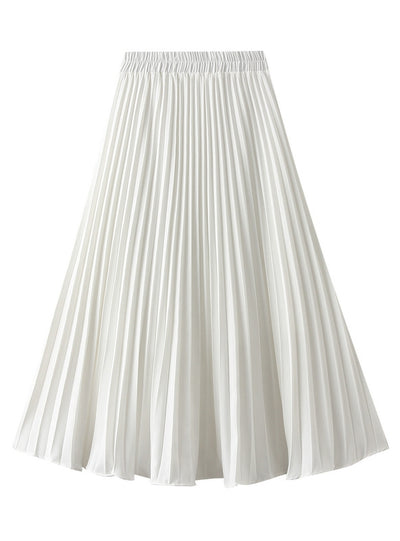 Skinny Pleated Elastic Waist Skirt