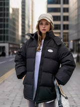 Retro Oversize Cotton-padded Down Jacket