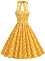 Hepburn Polka-dot Retro Dress