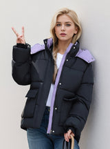 Short Hooded Padded Cotton-padded Jacket