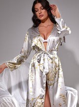 Summer Sexy Lady Silk Nightgown