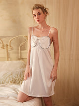 Satin Ice Silk Suspender Nightdress