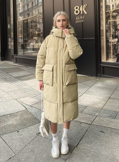 Loose Long Cotton-padded Jacket Coat