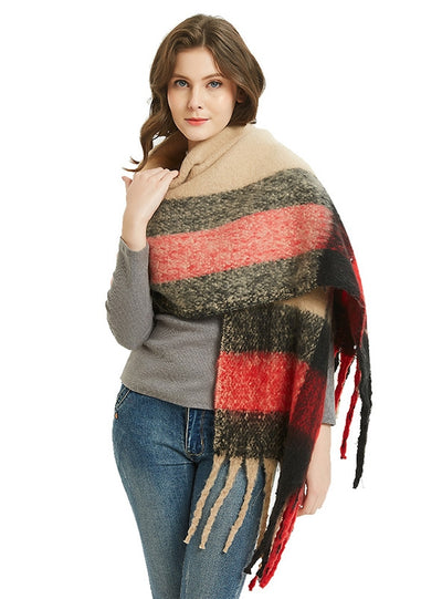 Thickened Thick Fringed Scarf