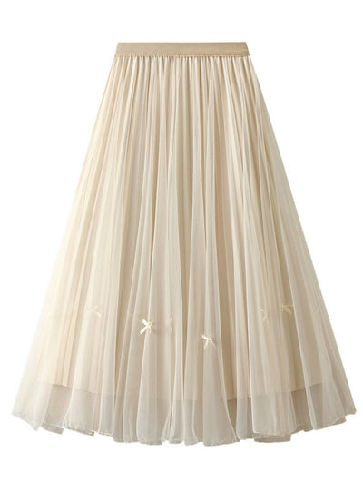 Summer Tulle High Waist Gauze Skirt