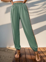 Leisure Splicing Ribbon Pant