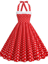 Polk Stitching Hepburn Retro Dress