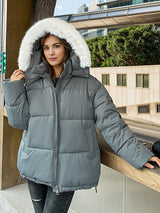 Cotton-padded Jacket Loose Down Jacket Coat