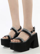 Foam-soled Thick-soled Buckles Sandals