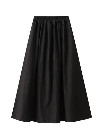 High Waist Retro Casual Pleated Skirt