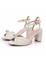 7 cm Thick Fishmouth Square Head Sandals Sandals