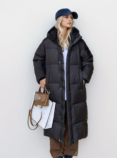 Loose Over-the-knee Padded Long Cotton-padded Jacket