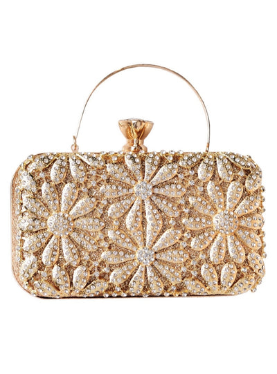 Diamond Dinner Bag Flower Handbag