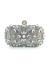 Rhinestone Hand Beaded Chain Clutch Bag