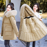 Mid-length Cotton-padded Jacket Coat