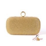 Diamond-studded Slung Portable Clutch Bag