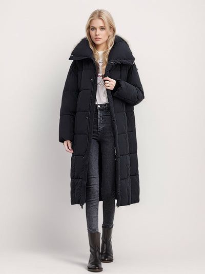 Thickened Slim Long Over Knee-high Cotton-padded Jacket