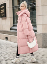 Knee-length Loose Long Cotton-padded Jacket