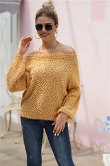 Solid Color Round Neck Loose Sweater