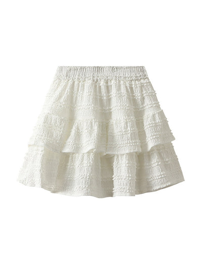 High Waist and Slim Cake Short Skirt