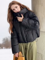 Hooded Padded Warm Cotton-padded Jacket Coat