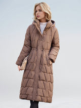 Over-the-knee Long Slim and Thick Down Coat