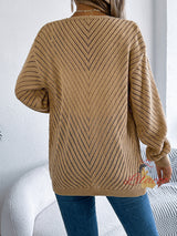 Casual Solid Color Long Sleeve Sweater Coat