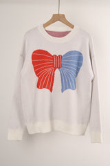 Pullover Sow Color Matching Sweater