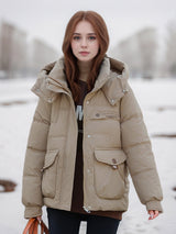 Loose Padded Hooded Cotton-padded Jacket