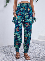 Casual Pocket Printed Pant