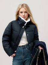 Lamb Loose Short Cotton-padded Jacket