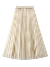 Chain Gauze Pleated Skirt