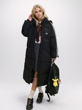 Loose Knee-length Thick Cotton-padded Jacket