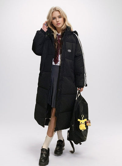 Loose Knee-length Thick Cotton-padded Jacket