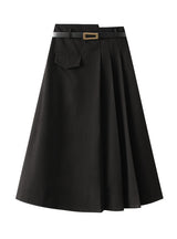 High Waist and Slim Woolen Skirt