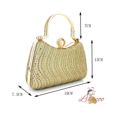 Hot Rhinestone Banquet Shiny Rhinestone Handbag