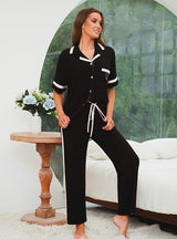 Short Sleeve Nightgown Sleepwear Suit